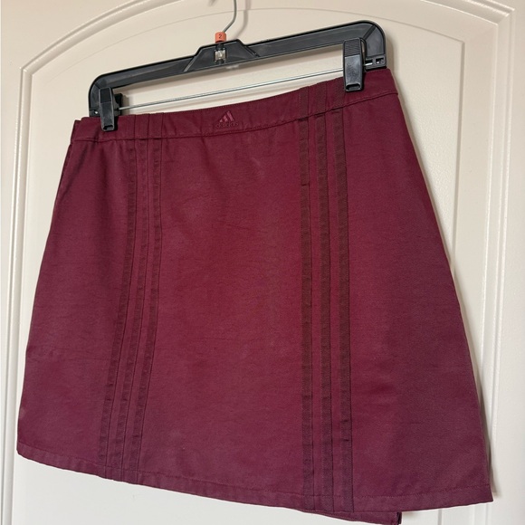 IVY PARK adidas Maroon cargo mini Skirt w/snap Button down closure street wear - Picture 4 of 16
